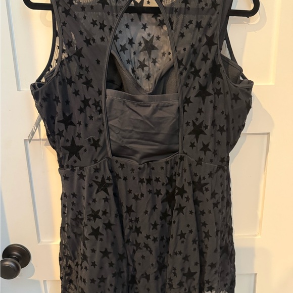 Torrid Black Star Mesh Overlay swimsuit - Picture 5 of 7